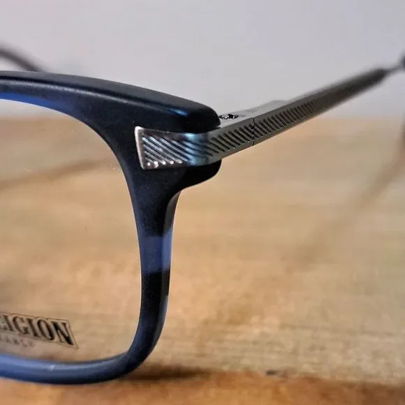 NEW True Religion Eyeglass Frame, Rx'able, blue/gray, Unisex glasses, trendy men - Picture 8 of 8